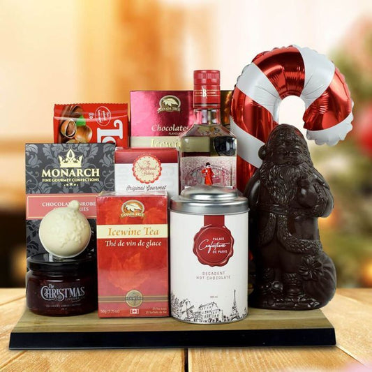 North Pole Delights Gift Basket With Gin