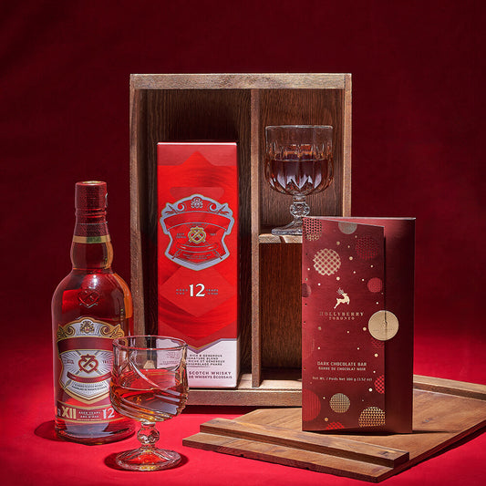 Christmas On the Rocks Gift Box, christmas gift, christmas, liquor gift, liquor, chocolate gift, chocolate