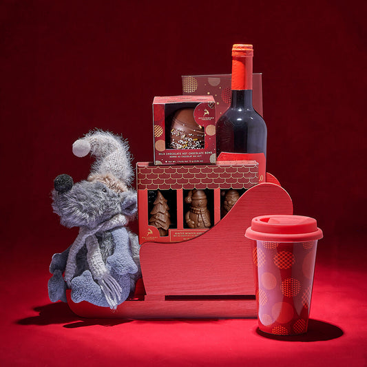 O’er the Fields We Go Christmas Gift, wine gift, wine, chocolate gift, chocolate, christmas gift, christmas, holiday gift, holiday